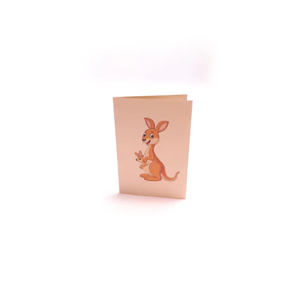 3D üdvözlőlap – Kenguruk