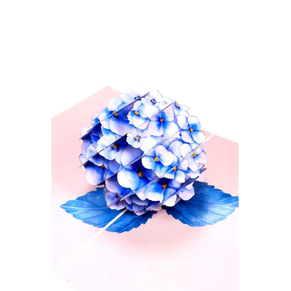 3D üdvözlőlap – Hortenzia