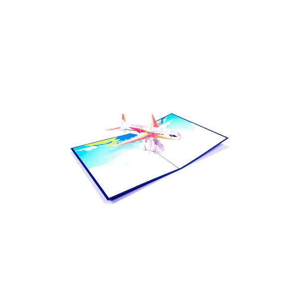 3D üdvözlőlap – Repülőgép