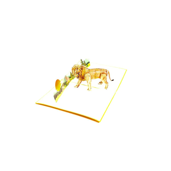 3D üdvözlőlap – Oroszlán