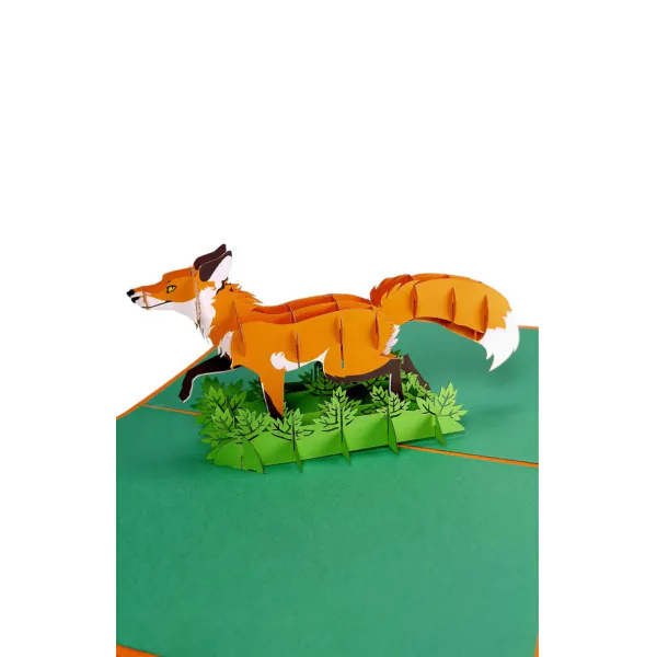 3D üdvözlőlap – Róka