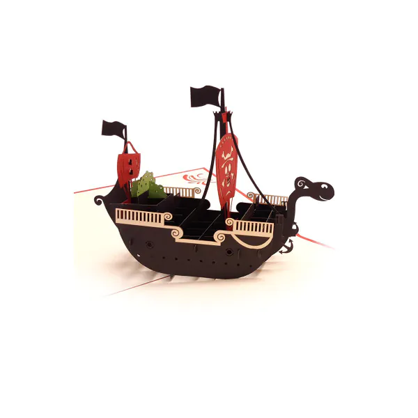 3D üdvözlőlap – Kalózhajó