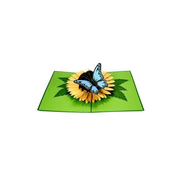 motyl_na_slunecnici_open.jpg 3D üdvözlőlap – Pillangó a napraforgón