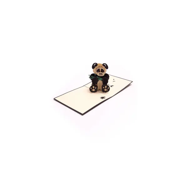 3D üdvözlőlap – Panda