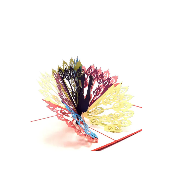 3D üdvözlőlap – Páva 2