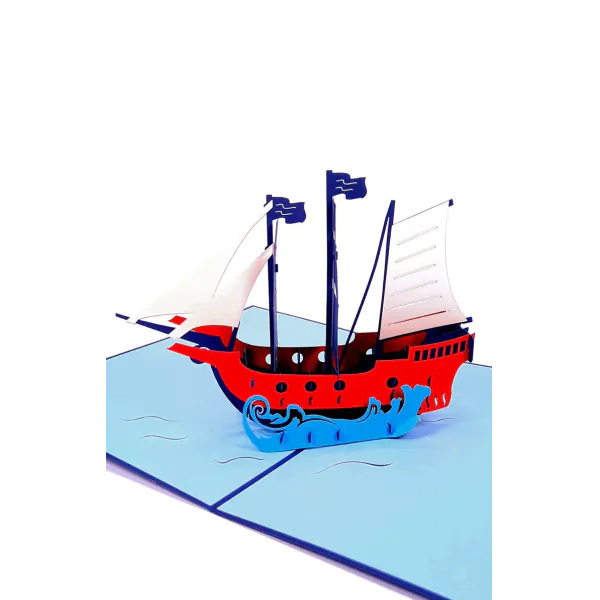 3D üdvözlőlap – Kalózvitorlás