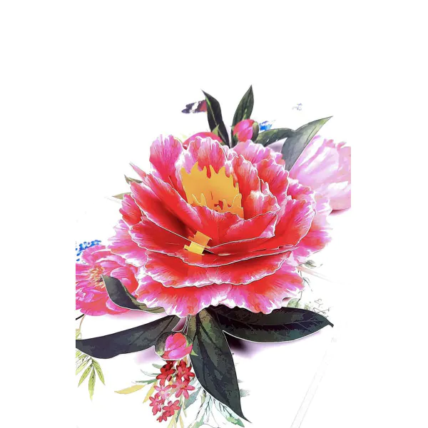 3D üdvözlőlap – Bazsarózsa