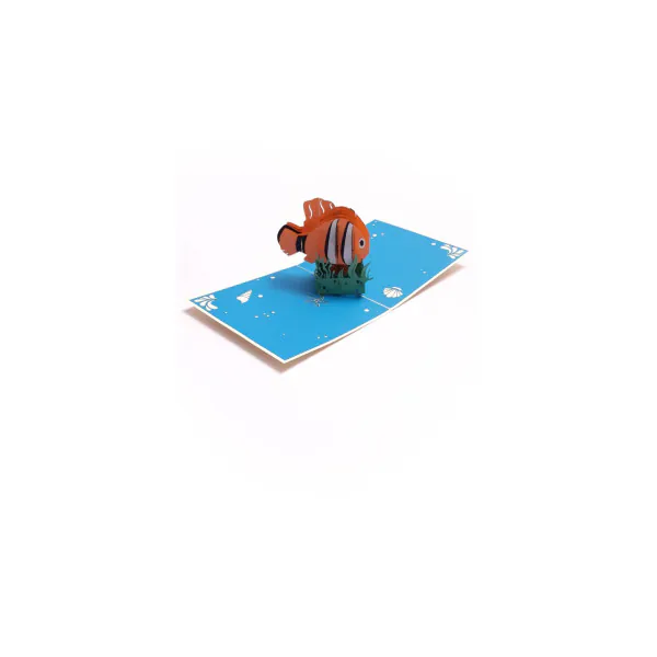 3D üdvözlőlap – Bohóchal