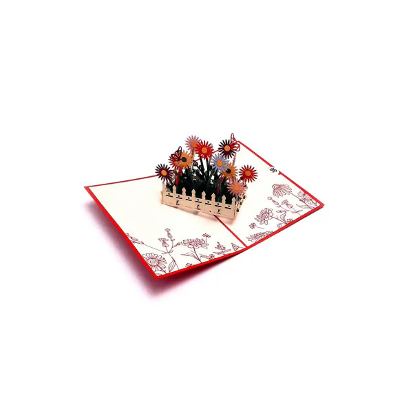 3D üdvözlőlap – Százszorszépek