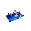3D üdvözlőlap – Hóember