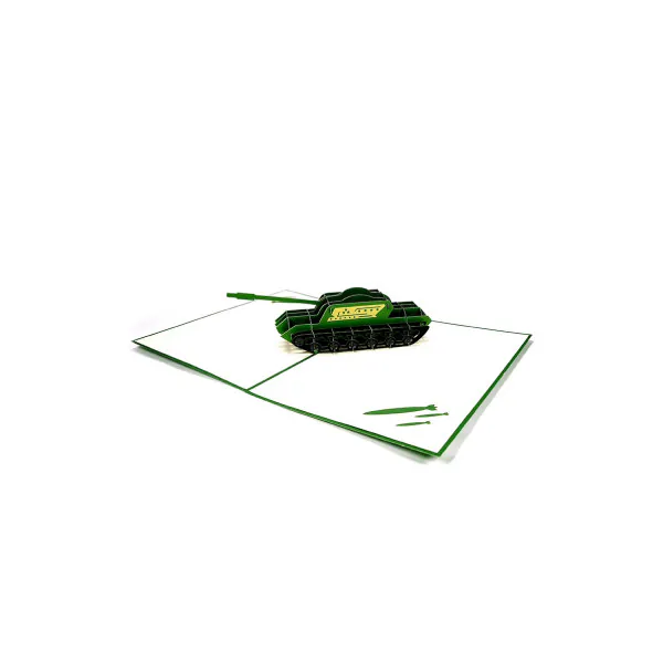 3D üdvözlőlap – Tank