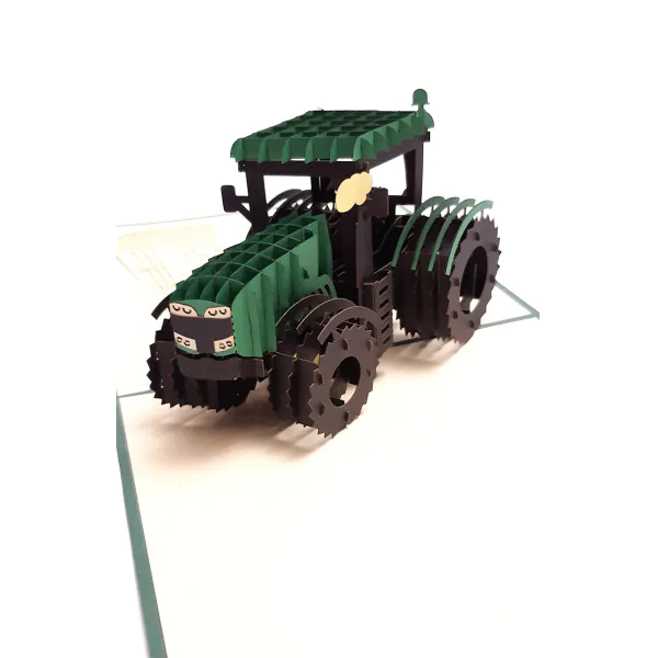 3D üdvözlőlap – Traktor