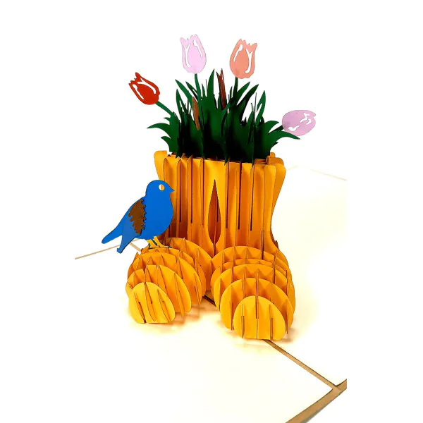 3D üdvözlőlap – Tulipánok