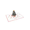 3D üdvözlőlap – Karácsonyfa ajándékokkal