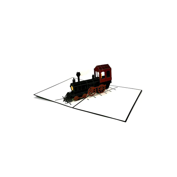 3D üdvözlőlap – Vonat
