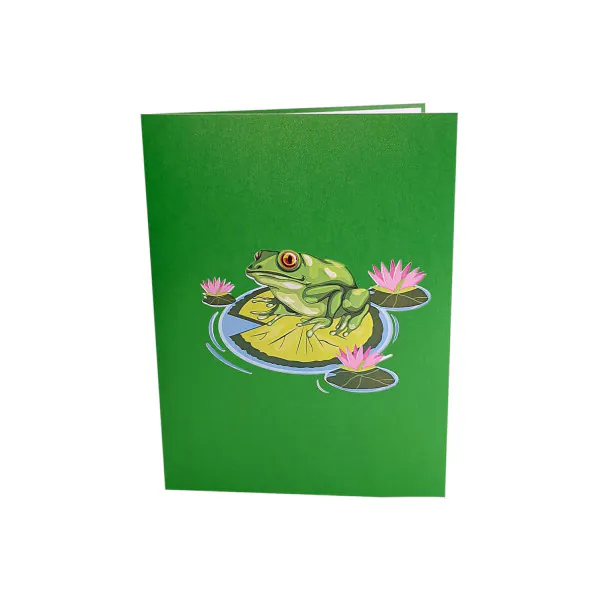 3D üdvözlőlap – Béka
