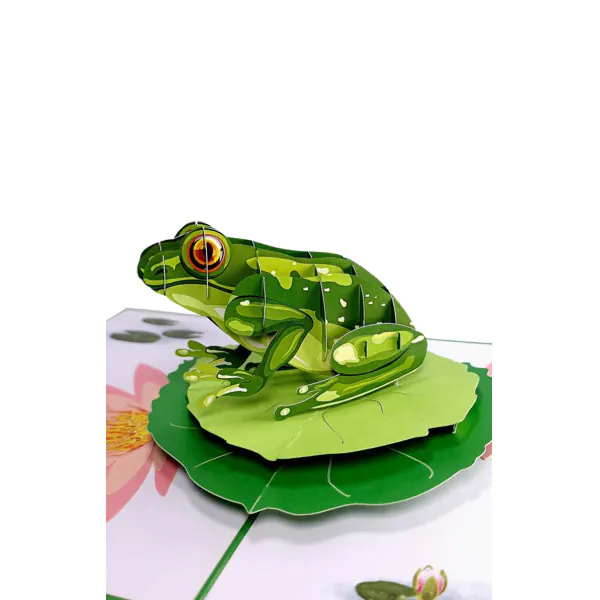 3D üdvözlőlap – Béka