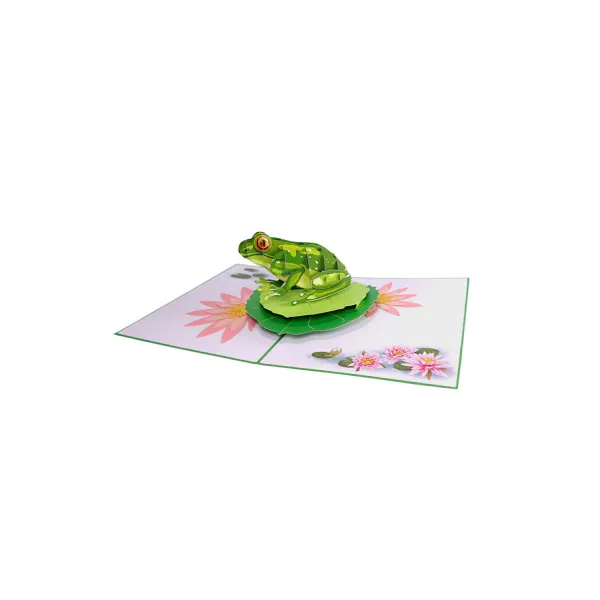 3D üdvözlőlap – Béka