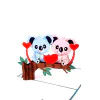 3D üdvözlőlap – Szerelmes koalák