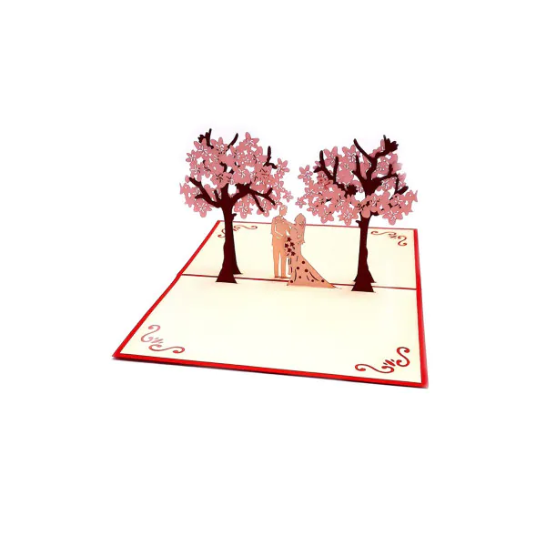 3D üdvözlőlap – Szerelmespár