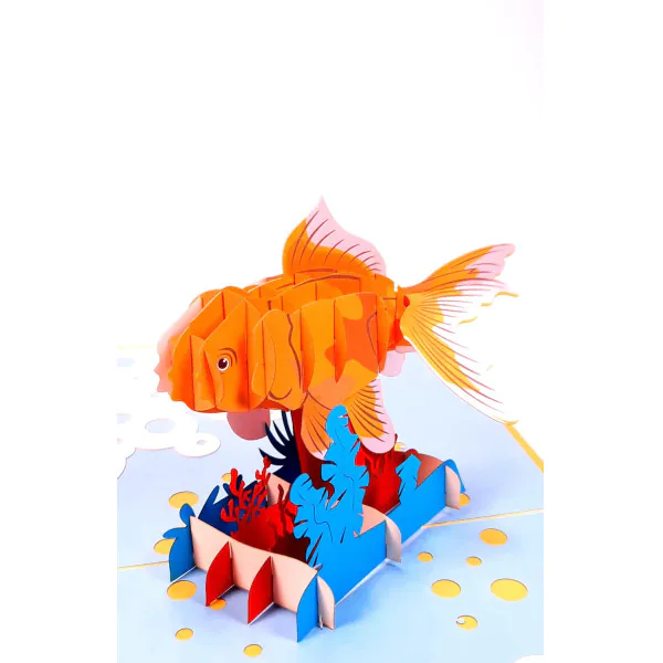 3D üdvözlőlap – Aranyhal