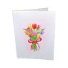 3D přání Kytice tulipánů 3D üdvözlőlap – Tulipáncsokor